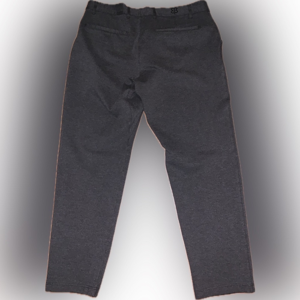 Betabrand Stretch Comfy Dress Pants Missing Button 34x30 Gray - Picture 2 of 7
